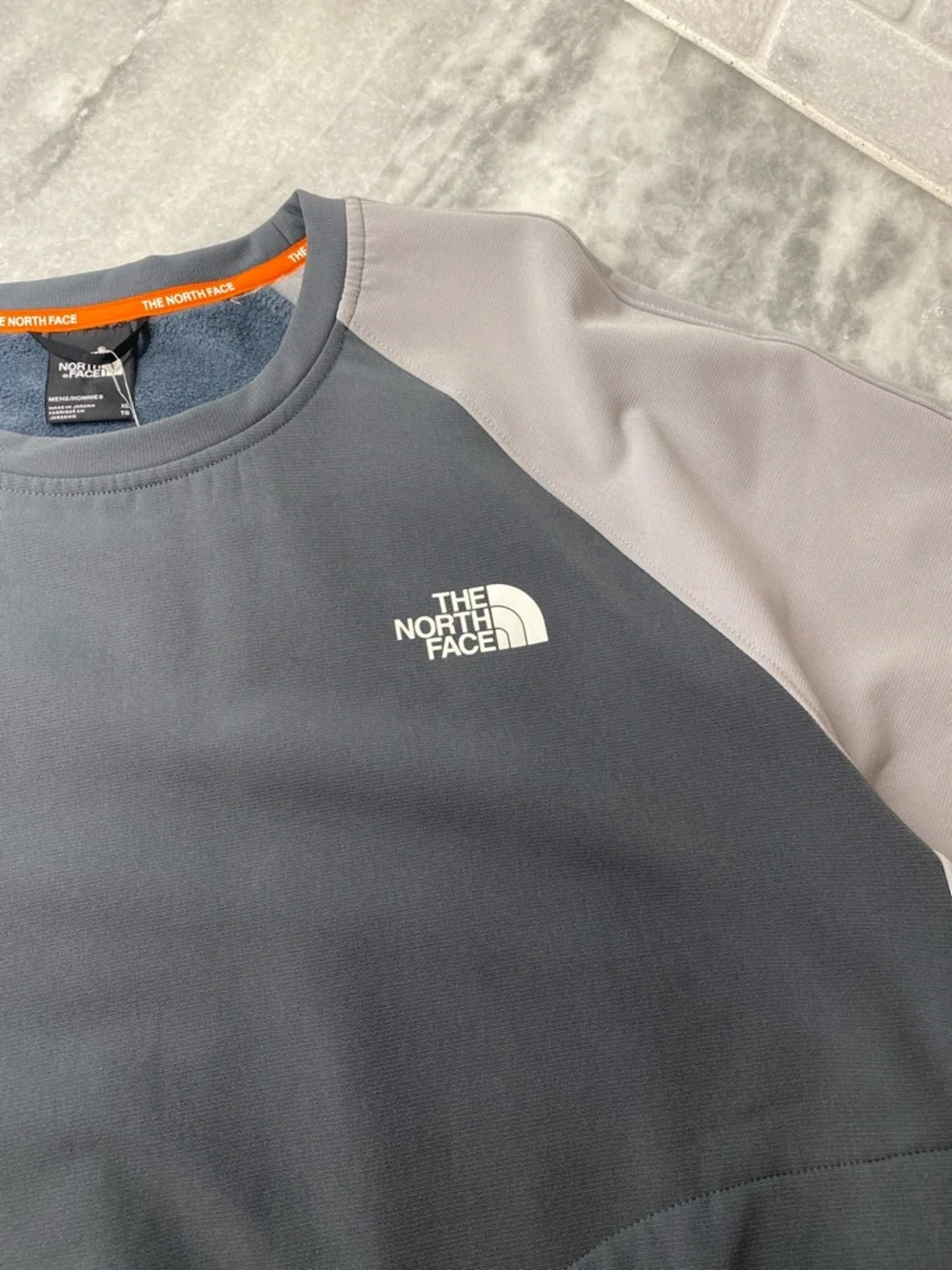 The North Face Raglan Pullover - Slate Blue & Light Gray